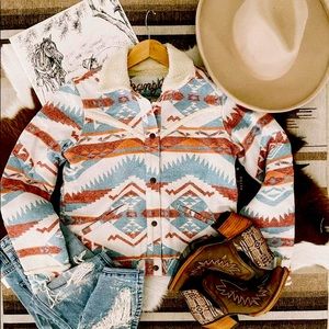 WRANGLER Geometric Sherpa Jacket